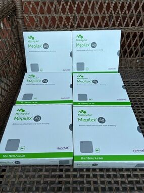 Mölnlycke Mepilex Ag Antimicrobial Foam Dressing - 6 New Boxes